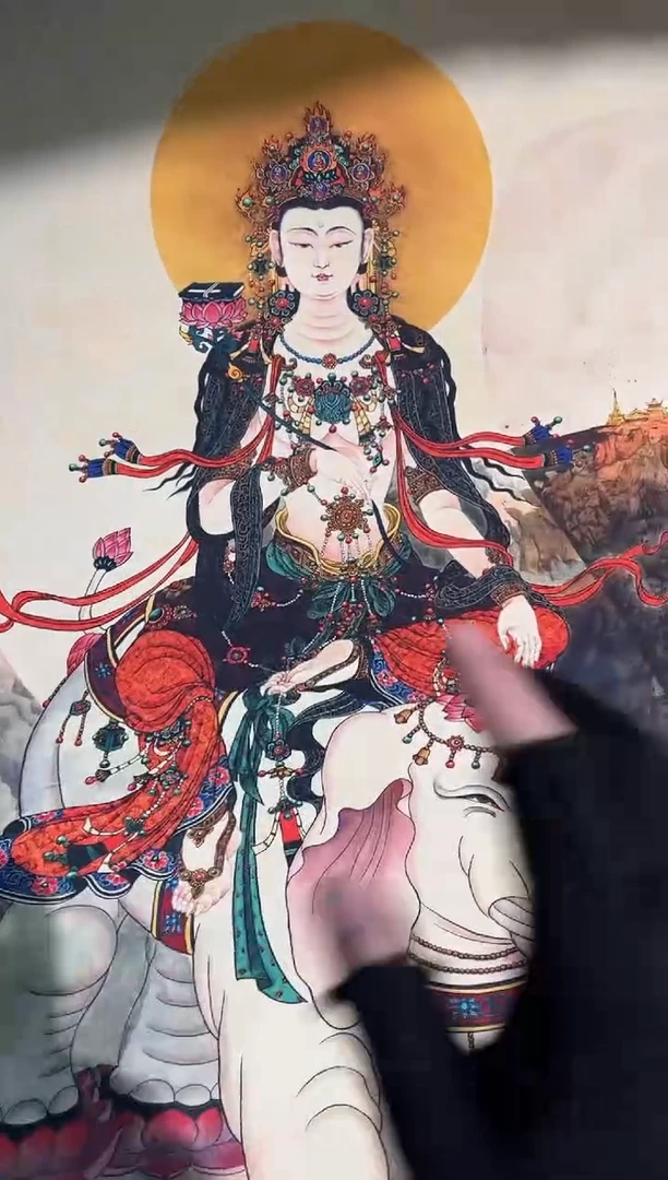 卷轴画路路的唐卡tk160