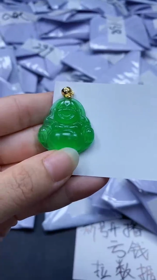 翡翠未镶嵌吊坠(赠链)29