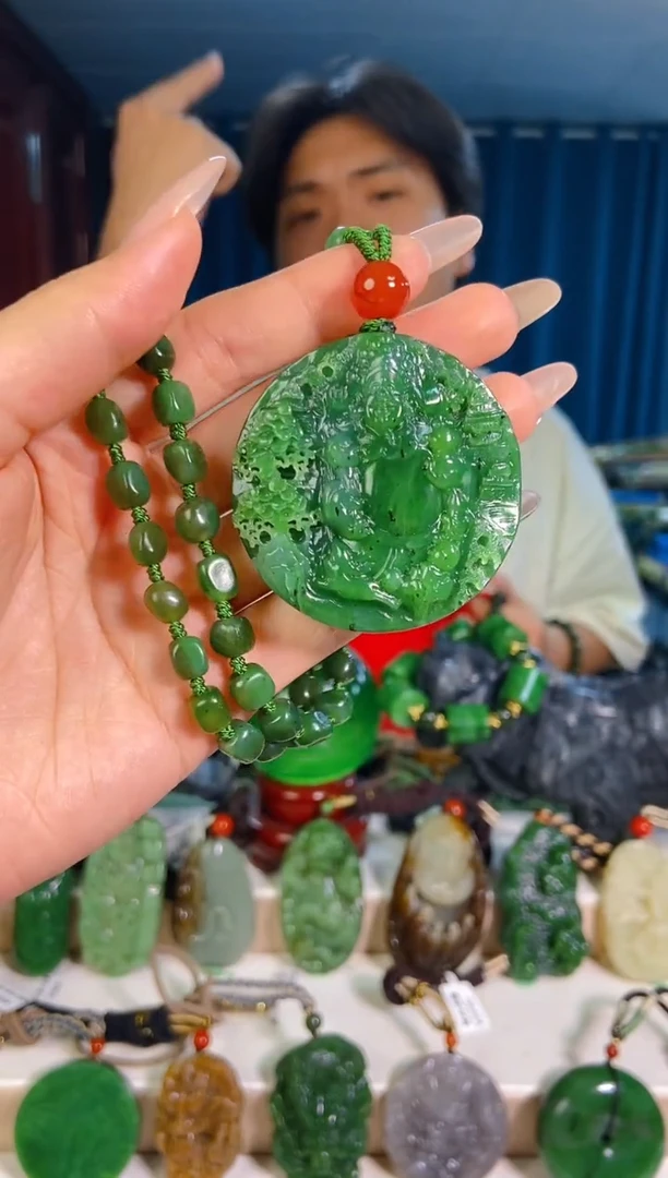 和田玉未镶嵌挂件1