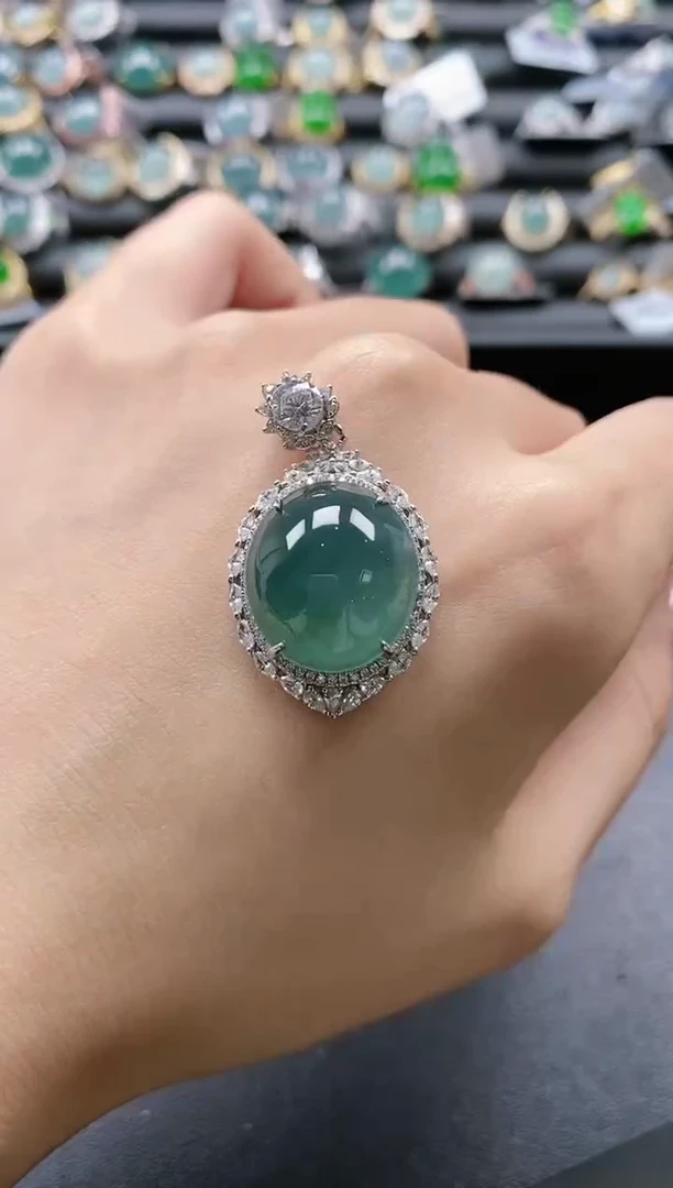 【闪购商品】翡翠戒指银S925镶嵌51511