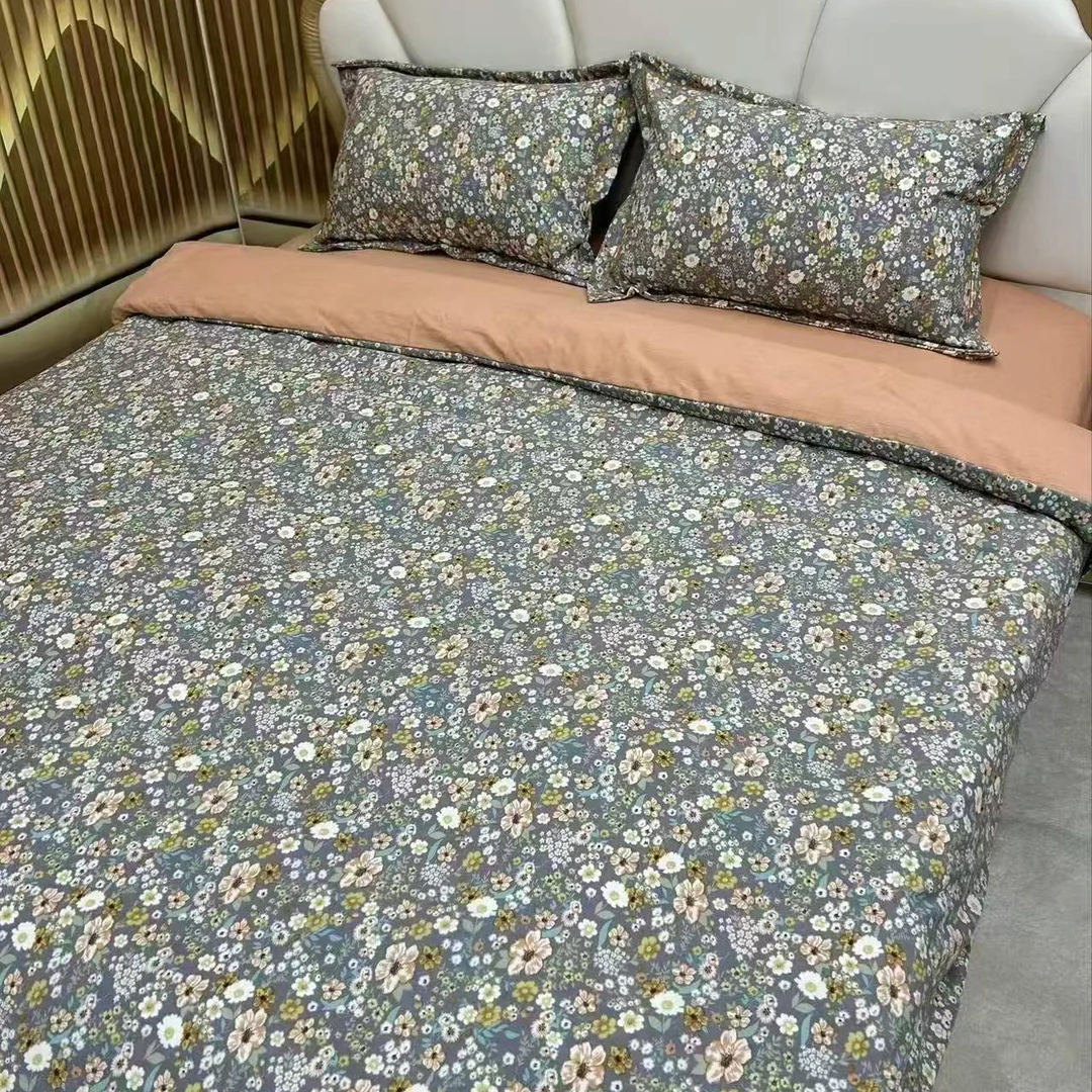 (1.80*2.20)  花香鸟语双人双层纱被罩被套