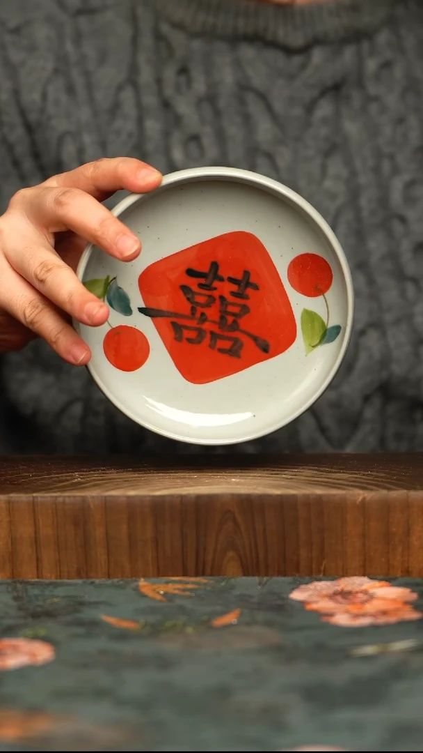 杯釉下彩手工手绘同款陶器