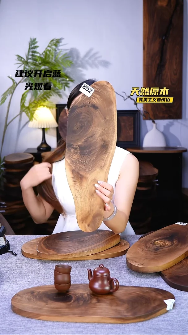 木北美黑胡桃原木.干裂疤结不属于商品质量问题完美主义者慎拍