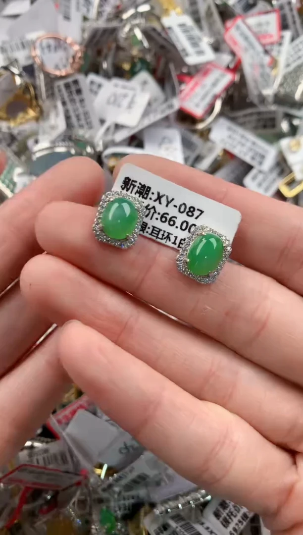 银S925镶嵌戒指翡翠888   2
