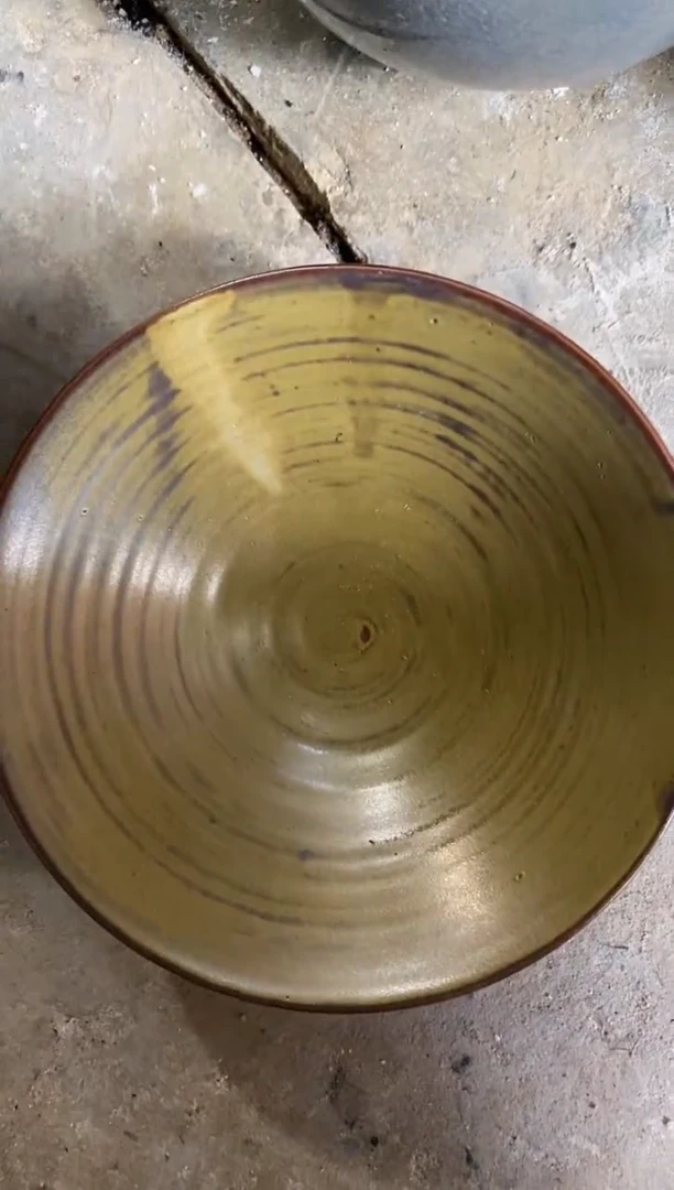 浪鬼柴烧釉绘柴烧系列清****滴小碗