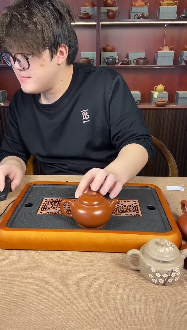 茶杯紫砂小煤窑朱泥百菜掇只