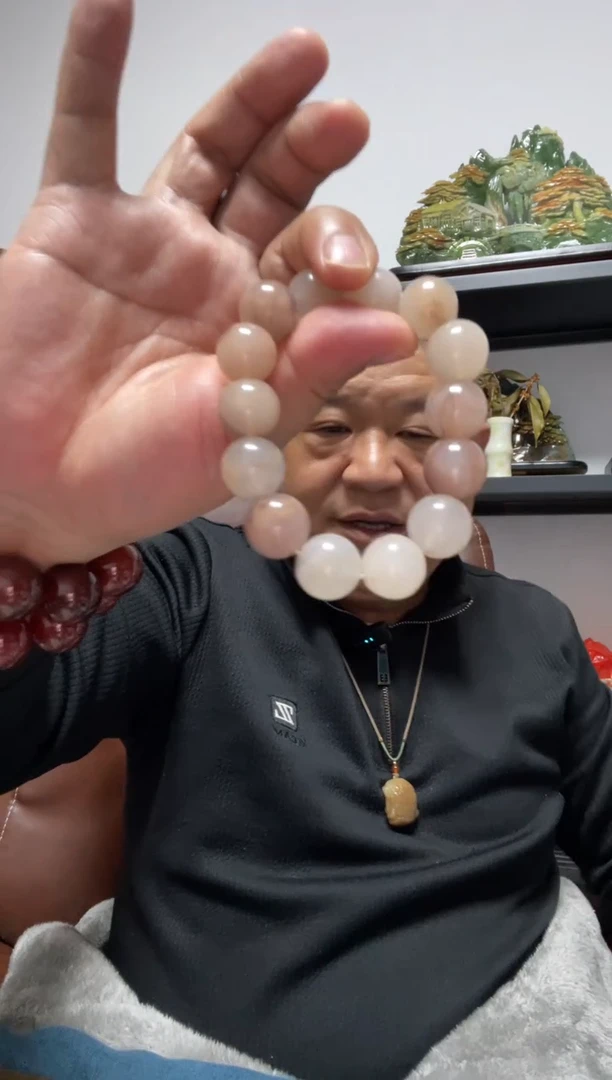 未镶嵌手串石英质玉16mm紫罗兰手串