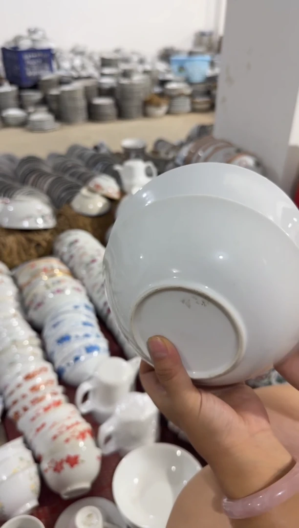 摆件纯白碗15厘米两个一组有瑕请慎拍