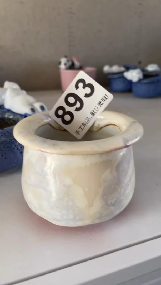 瓷片C****!893知木小芳花盆