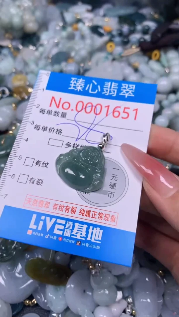 【闪购商品】翡翠颈饰未镶嵌含绳0001651