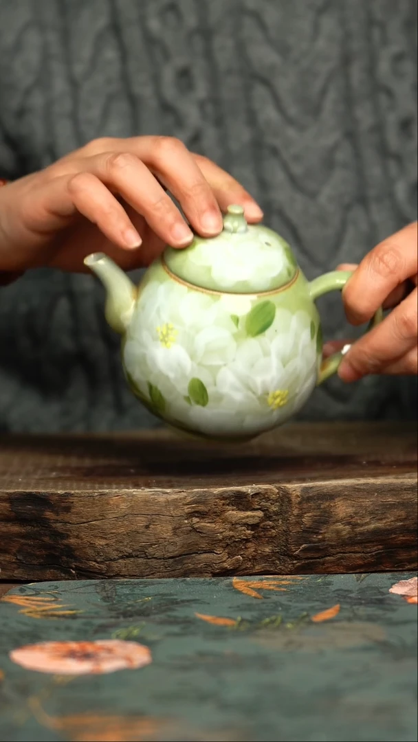 【闪购商品】杯釉下彩手工手绘同款陶器