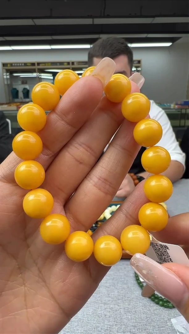 【闪购商品】琥珀手链未镶嵌15秒拍号