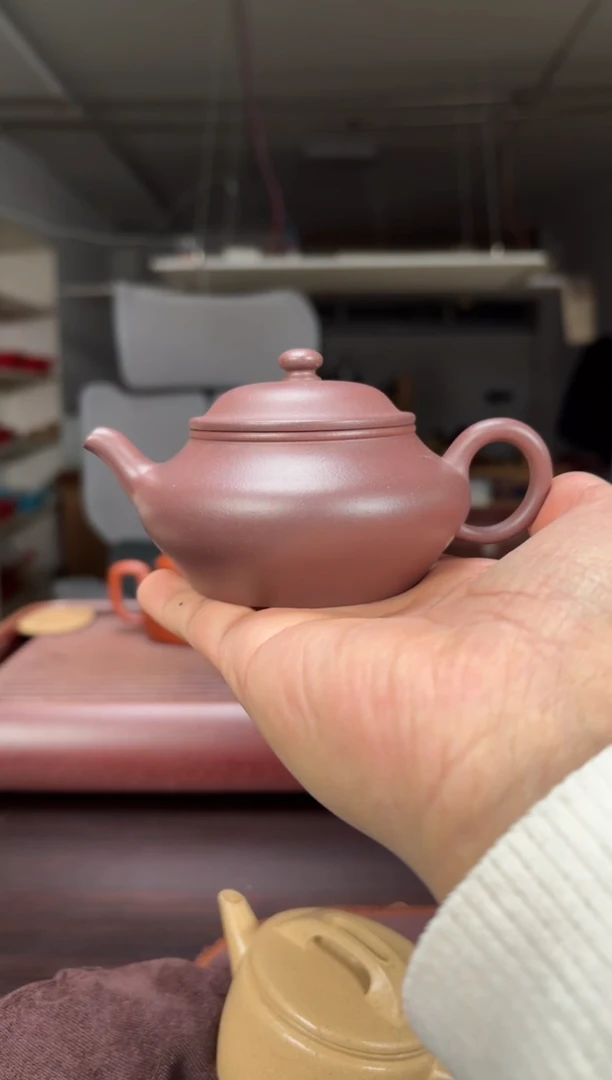 茶壶紫砂天青泥汲古150毫升