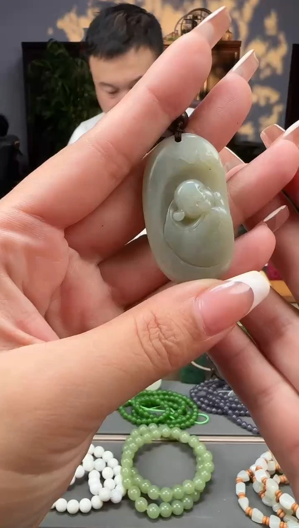 和田玉未镶嵌颈饰拍一发一多样性发货