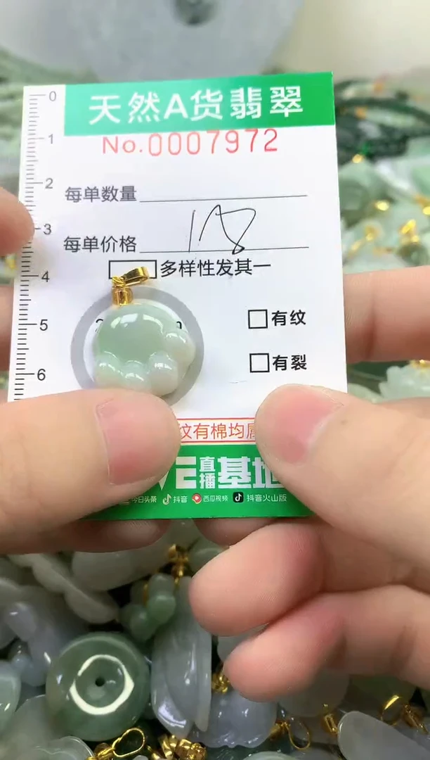 颈饰未镶嵌翡翠a货翡翠