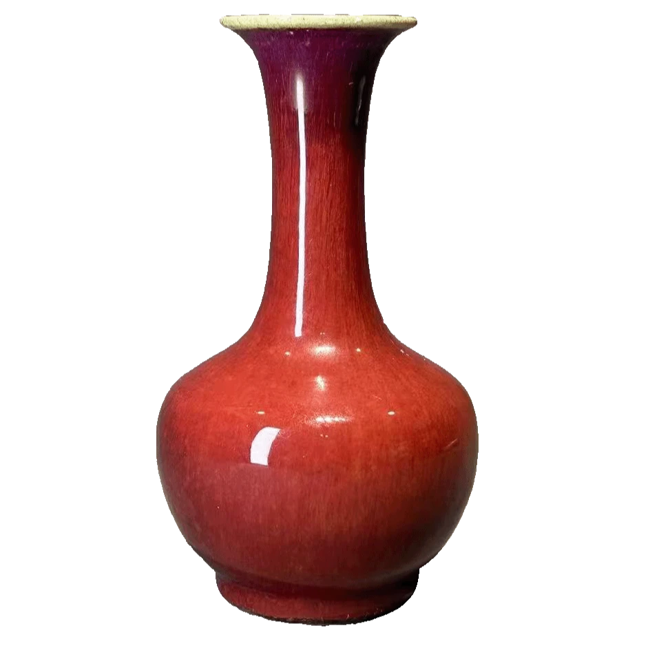 25201411x钧红釉赏瓶