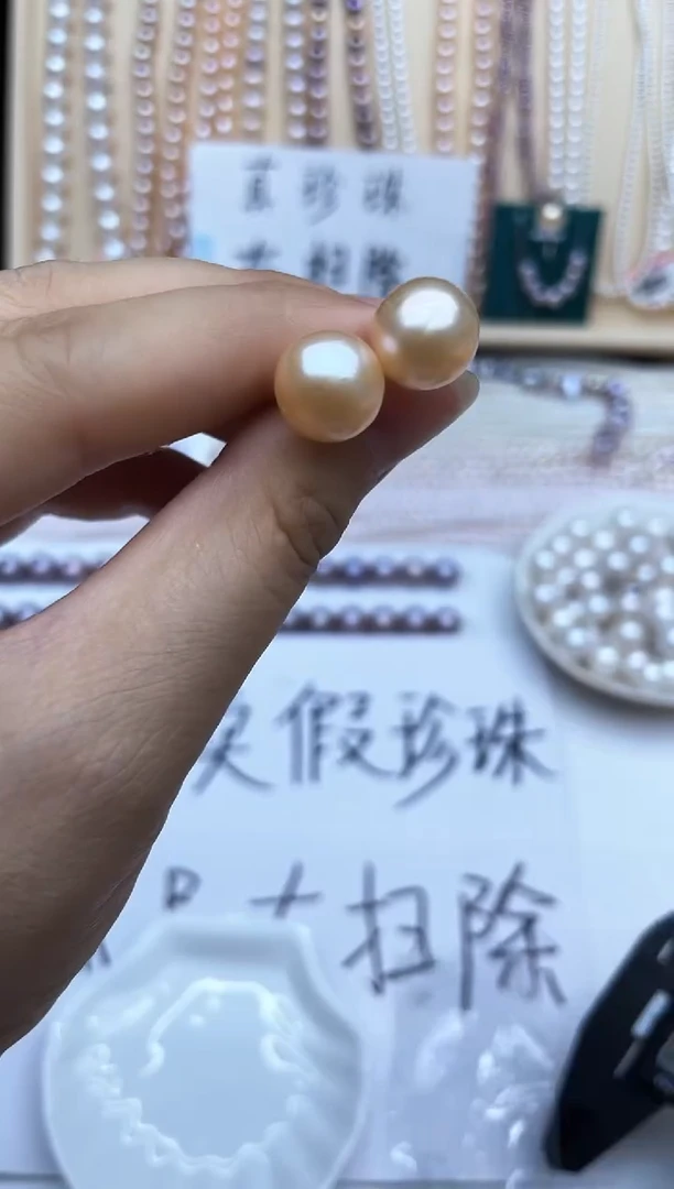 银S925镶嵌淡水珍珠耳饰耳钉多样性发其一