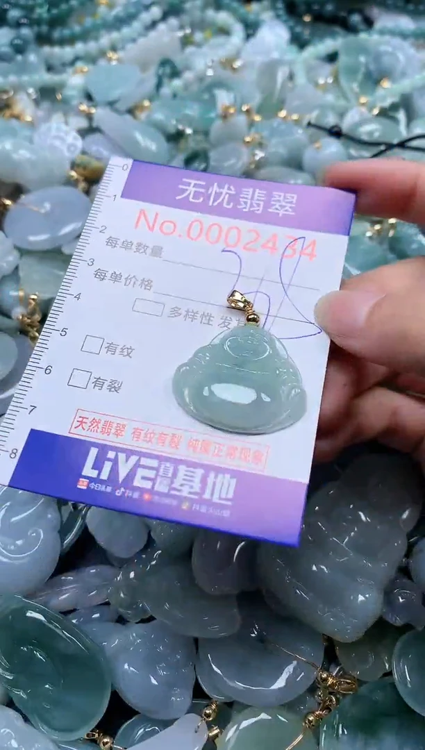 翡翠未镶嵌吊坠(不含链)2434