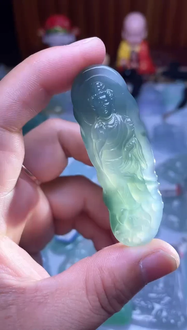 颈饰未镶嵌翡翠观音39