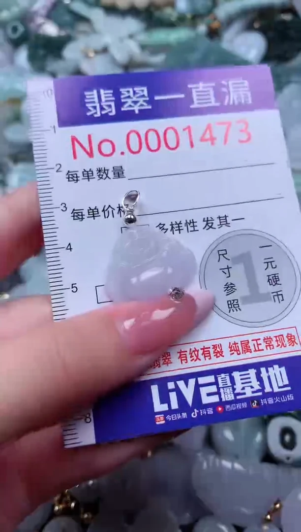 翡翠未镶嵌吊坠(不含链)1473