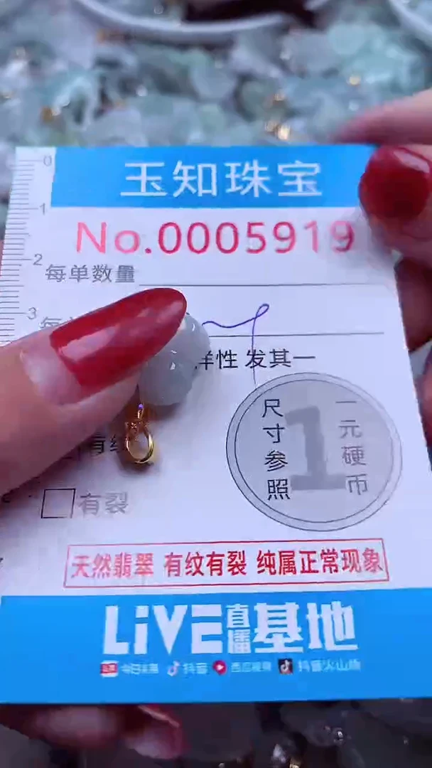 吊坠(不含链)未镶嵌翡翠5919