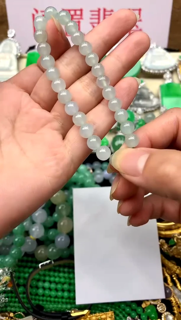 未镶嵌手串翡翠110-中国好珍宝