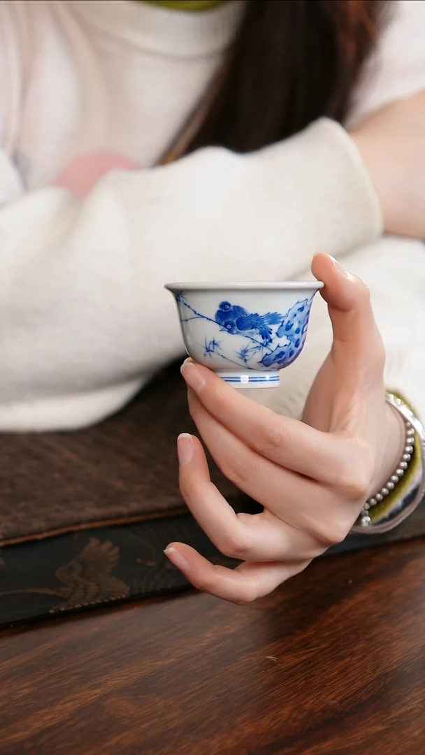 【闪购商品】杯子竹报平安压手杯