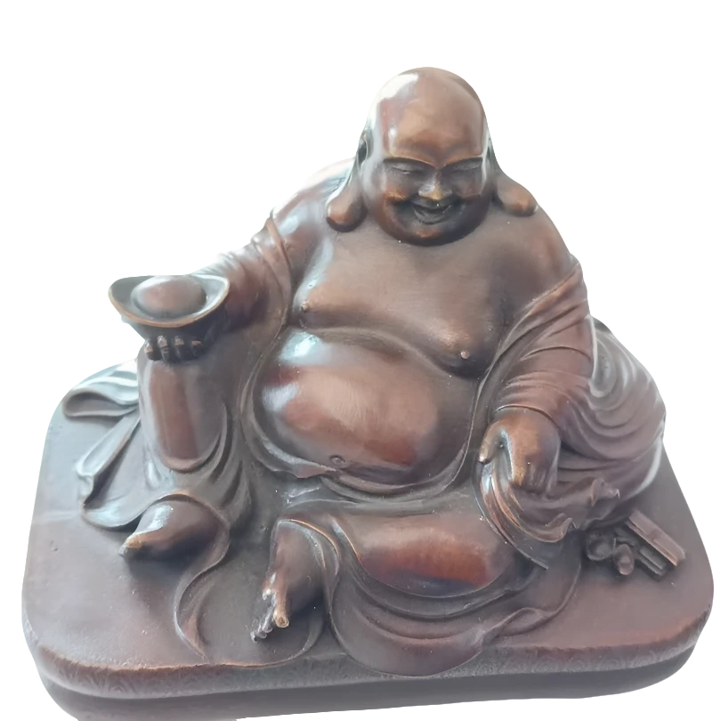 铜制弥勒佛 长13 苏工