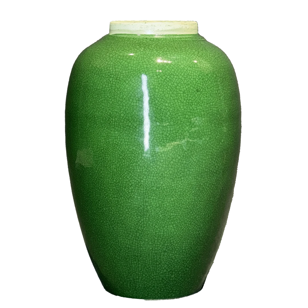 25200030y鱼子绿哥釉罐