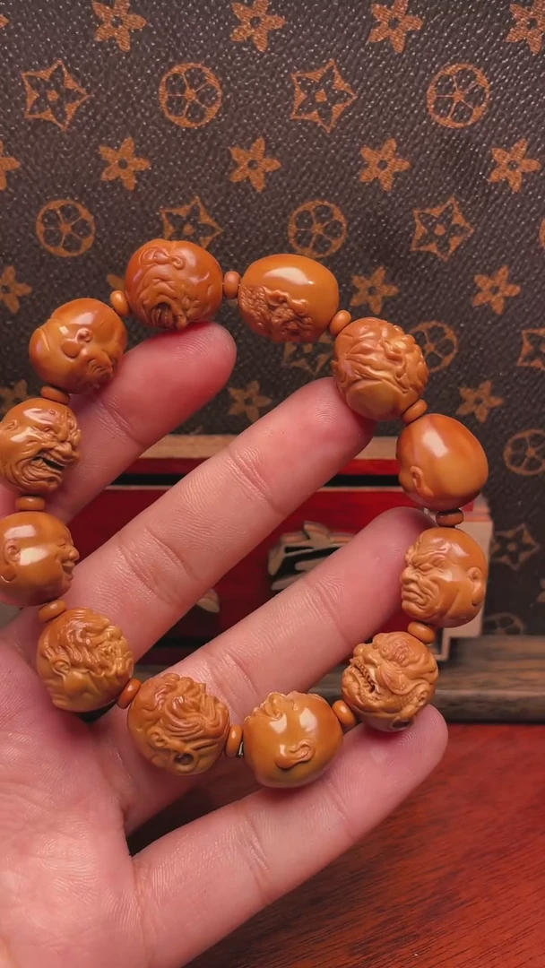 【闪购商品】橄榄核手串1.5恶僧，铁