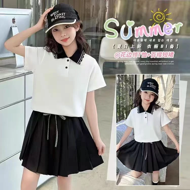 学院风女童夏款套装159