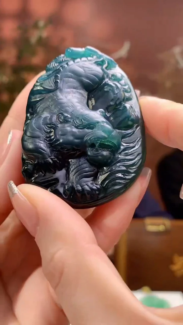 【闪购商品】定制翡翠未镶嵌1002ry-毛货挂件25