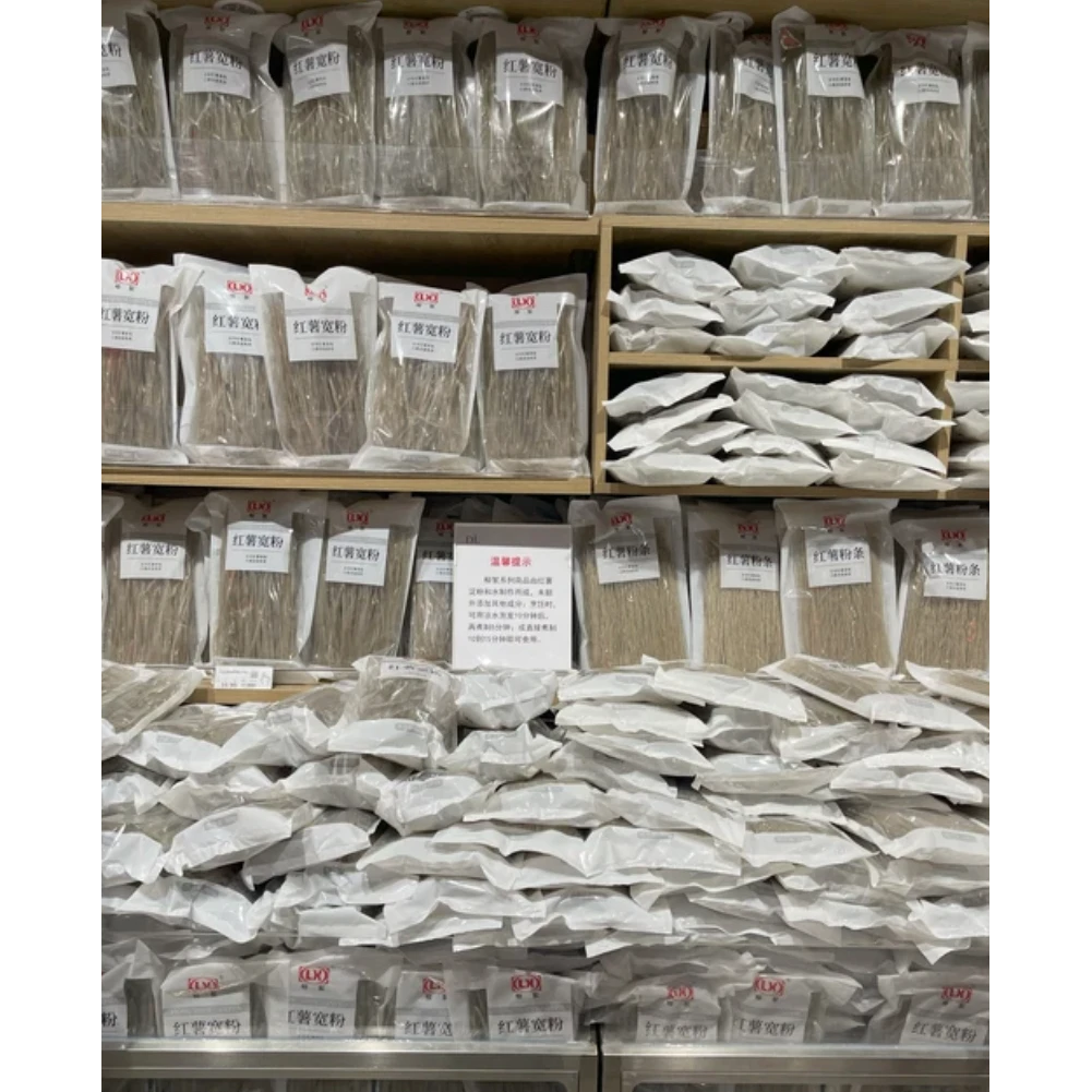 许昌超市代购柳絮纯红薯粉条宽粉