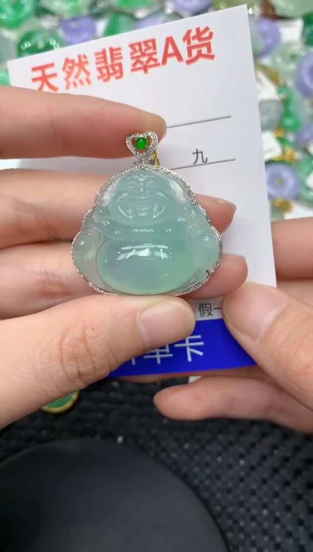 【闪购商品】翡翠颈饰18K金镶嵌1111111111