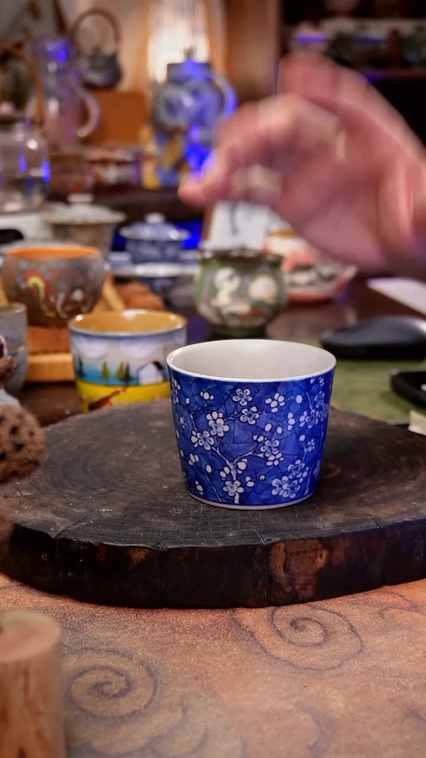 杯子冰梅哑光手工手绘手工手绘