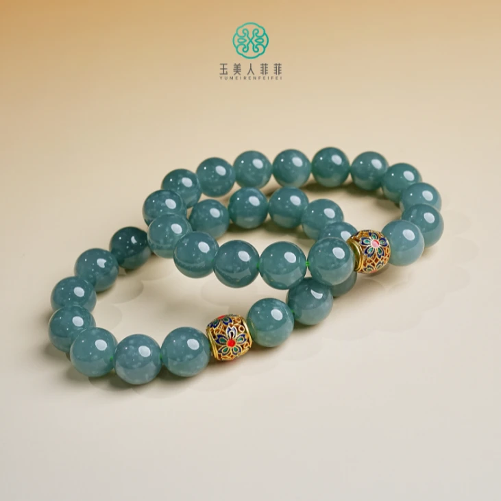 石惑珠宝^翡翠单圈-DIY圆珠约11mm~多样性发一