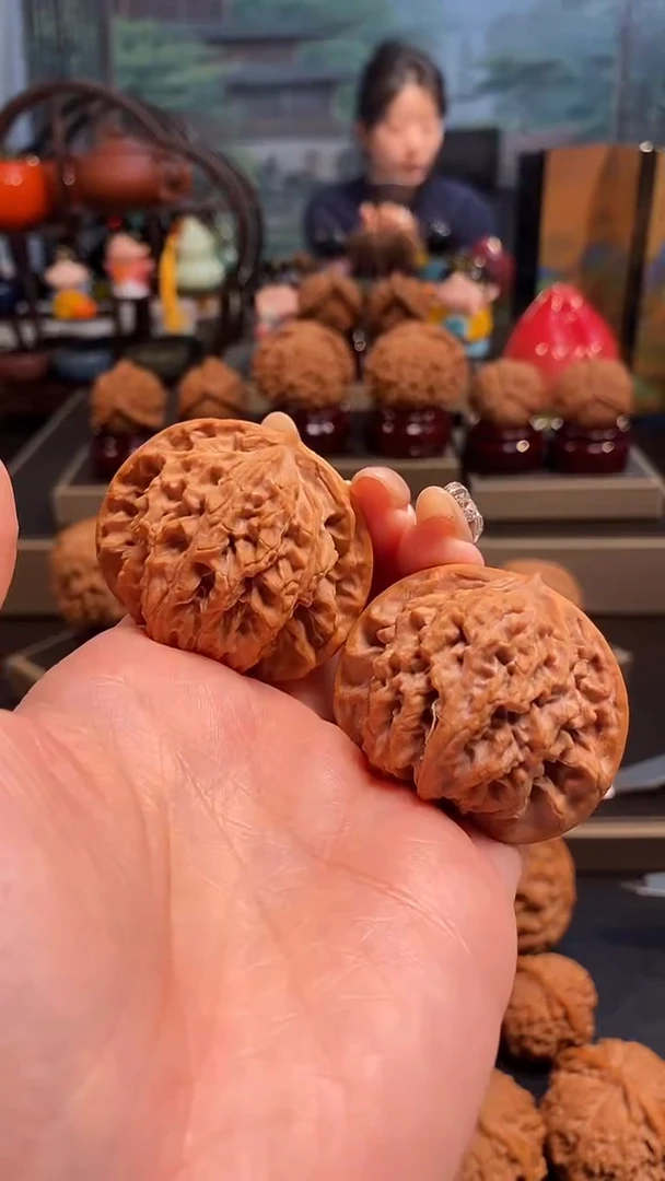 【闪购商品】文玩核桃把件A752蟠龙纹44