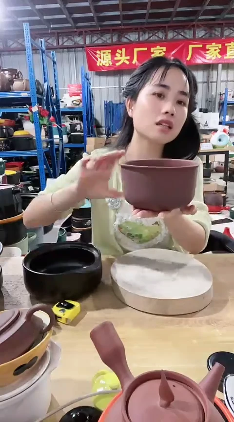 瑕疵大号紫砂内胆不圆色差