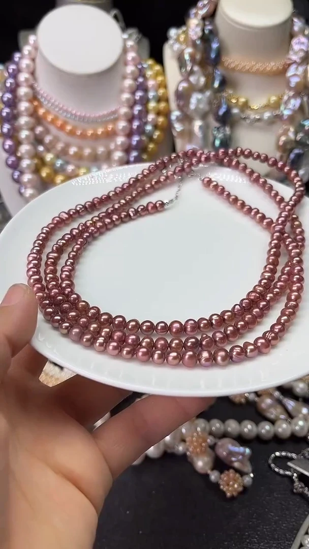 颈饰未镶嵌淡水珍珠多人