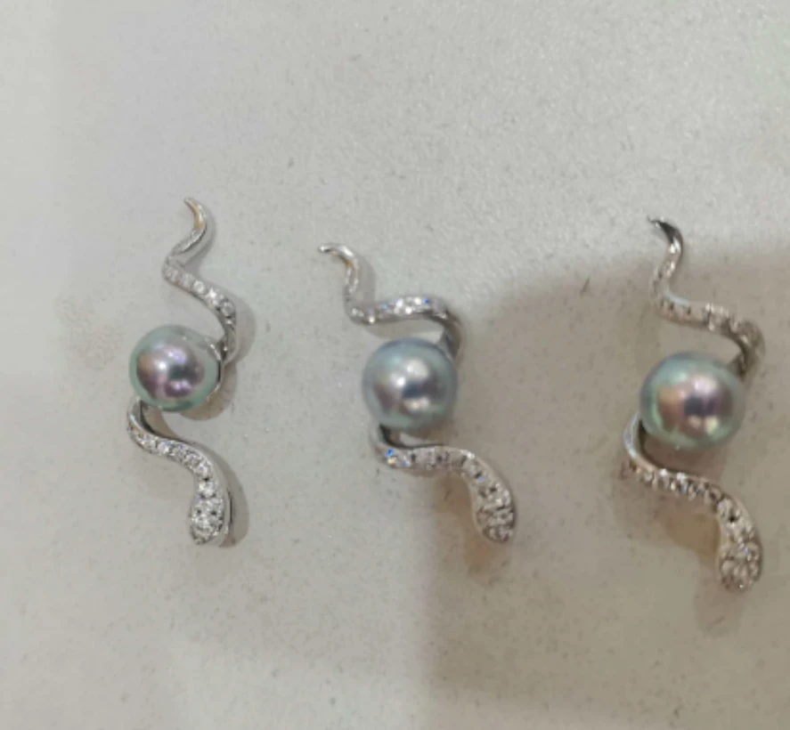 【二哥专享】6-7mm海水真多麻蛇形吊坠