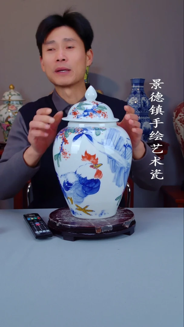 摆件陶瓷景德镇手工手绘陶瓷摆件28