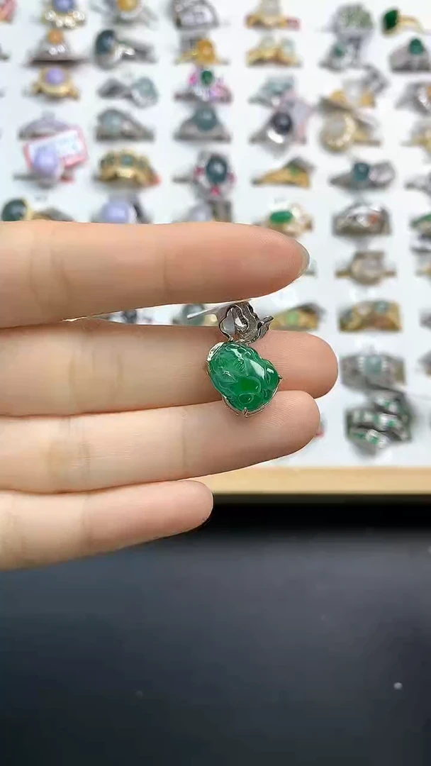 【闪购商品】翡翠颈饰银S925镶嵌 翡翠 颈饰 银S925镶嵌