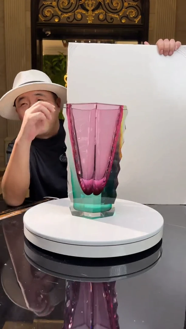 【闪购商品】摆件AJ031501金红冰岛火山花器