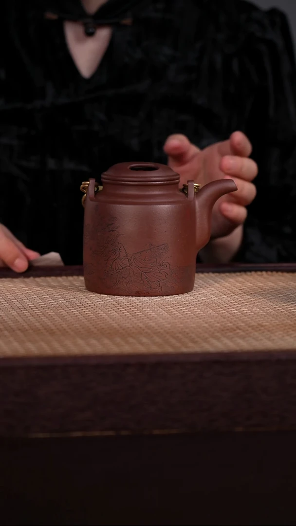 茶壶紫砂紫泥 320cc