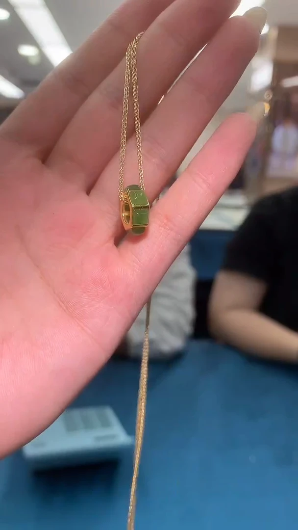 颈饰银S925镶嵌和田玉【宝石世家严选】