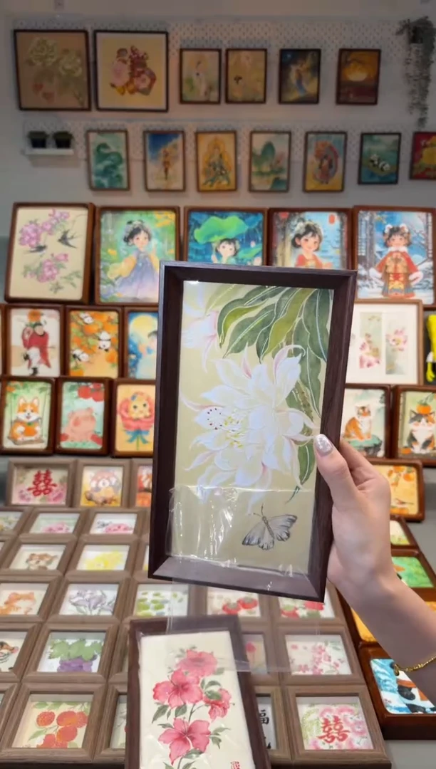 国画昙花 手绘国画27