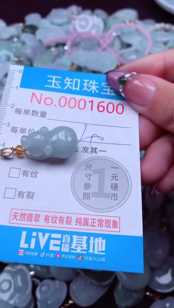 吊坠(不含链)未镶嵌翡翠1600