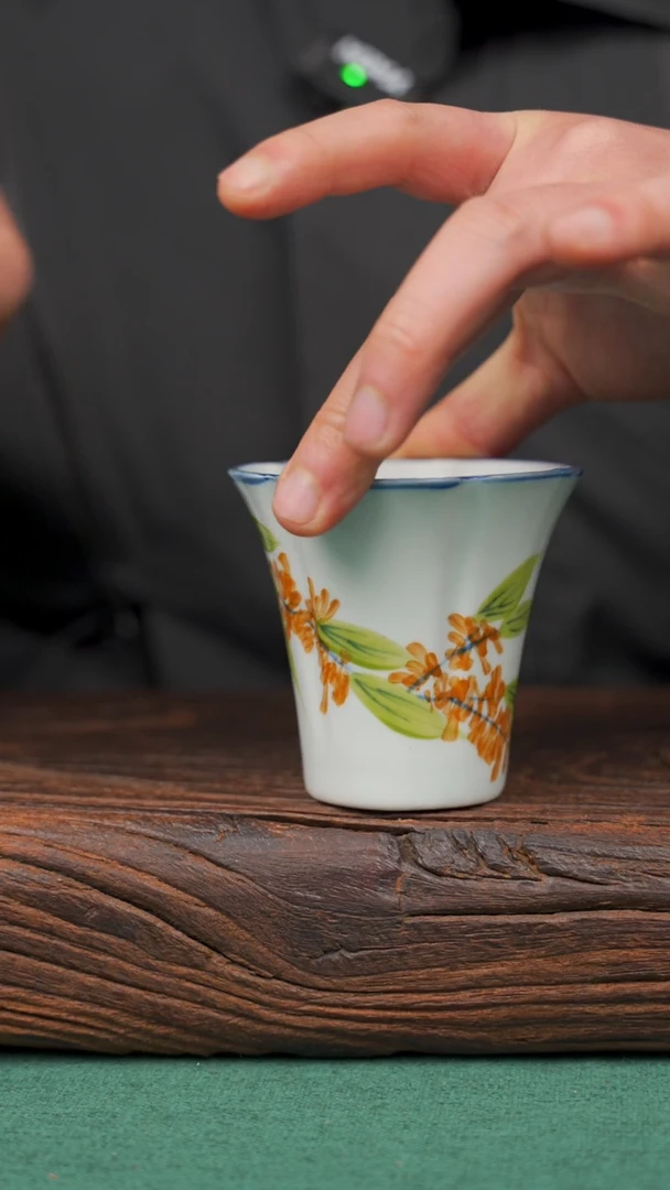 【闪购商品】瓷片7景德镇杯釉下手工手绘瓷器