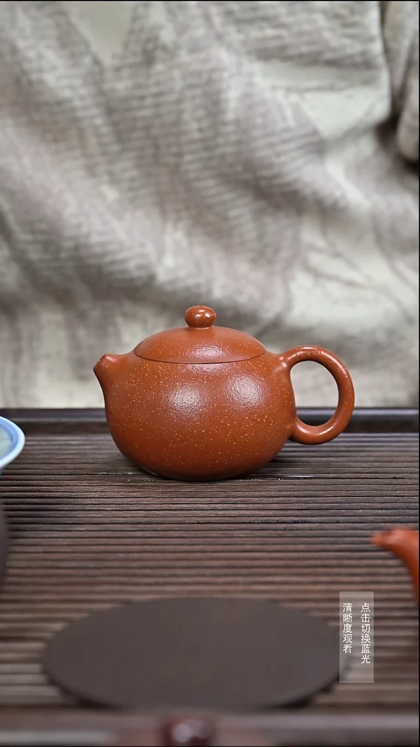 茶壶紫砂西施壶红降坡