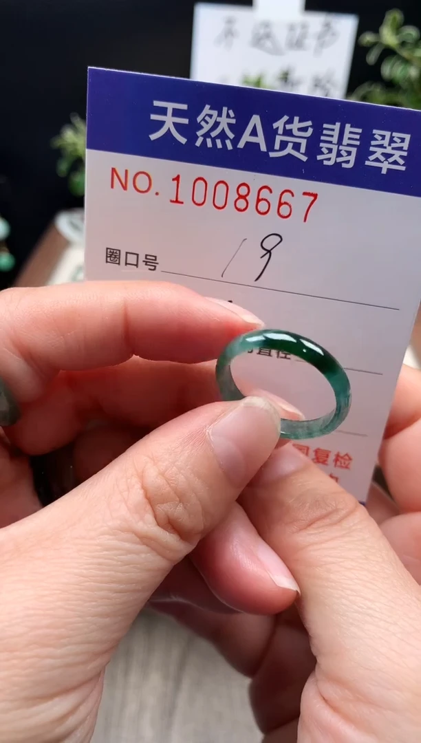 未镶嵌戒指翡翠19#